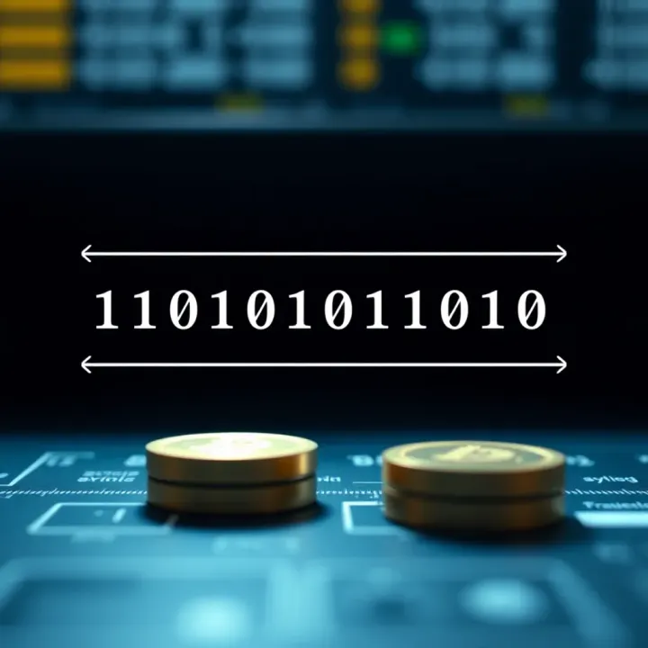 Binary Subtraction Demonstrated Through Borrowing Technique Diagram illustrating binary subtraction using borrowing technique with bits aligned