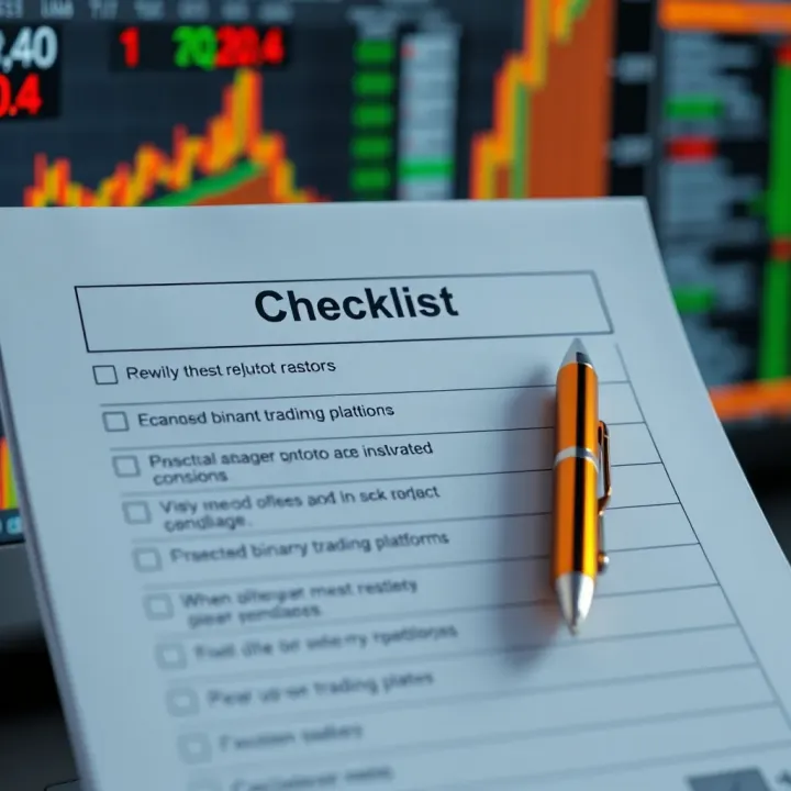 Essential Criteria for Choosing a Reliable Binary Trading Platform Checklist highlighting key factors to consider when selecting a secure binary trading platform