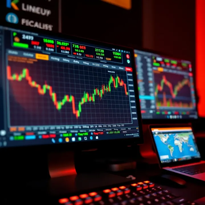 A computer screen displaying a trusted forex trading platform interface with currency pairs and regulatory information