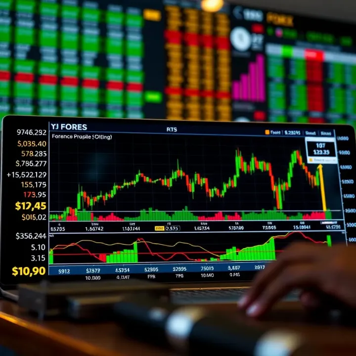 Diagram showing how to read forex trading quotes and interpret currency price fluctuations