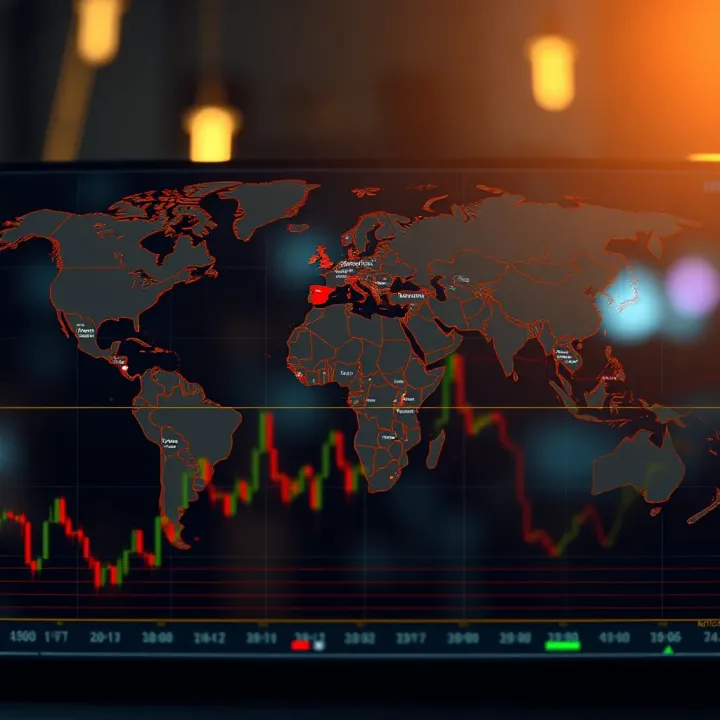 World map highlighting major forex trading hubs with session times