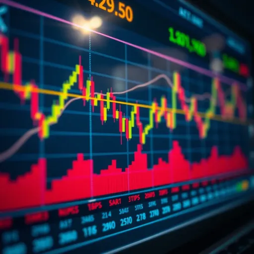 Graph showing technical indicators used in forex analysis such as moving averages and RSI