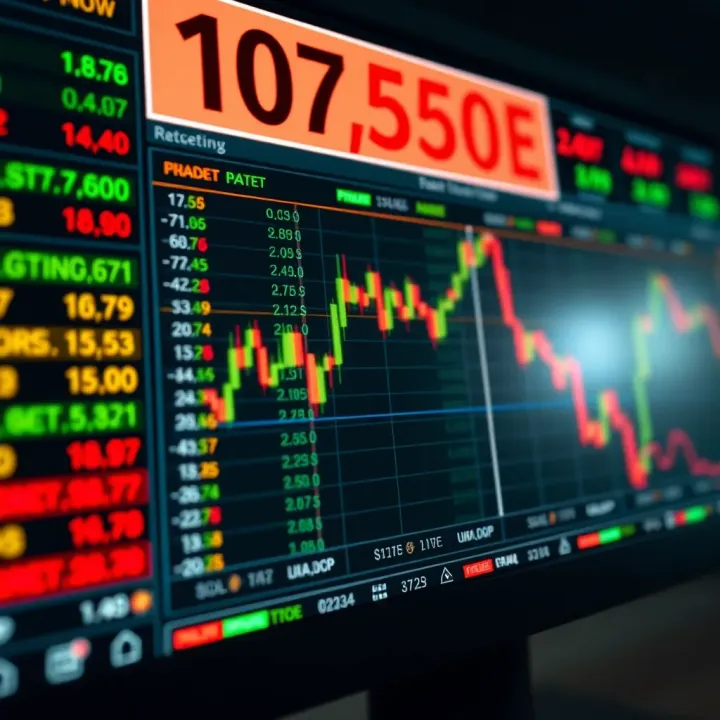 Real-Time Currency Exchange on Trading Platform Real-time currency exchange rates displayed on a digital trading platform