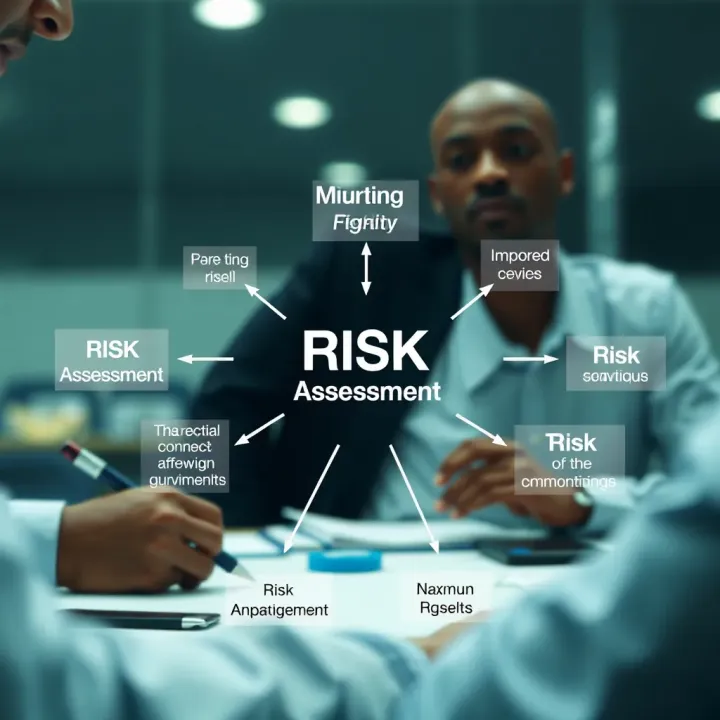 Diagram illustrating risk assessment techniques used by businesses in Nigeria to evaluate potential threats